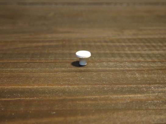 #271-4WHITE ゴムボタン #4 白　譜面台用(10個入り)/Rubber button(Per 10)