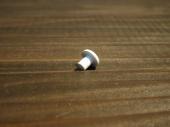 #271-4WHITE ゴムボタン #4 白　譜面台用(10個入り)/Rubber button(Per 10)