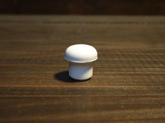#271-19WHITE ゴムボタン #19 白 GP拍子木用/Rubber button