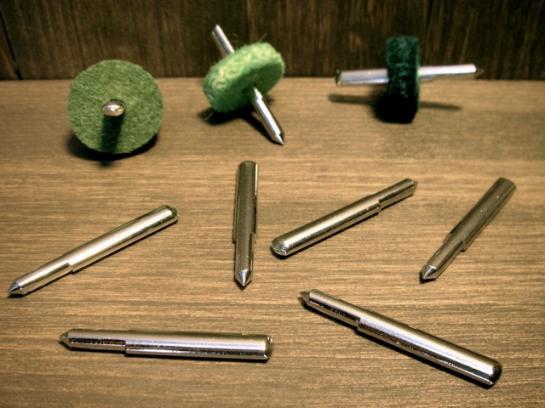 #6136-NI フロントキーピン真鍮Ni/Front key pin(nickel) 5X3.4X39mm