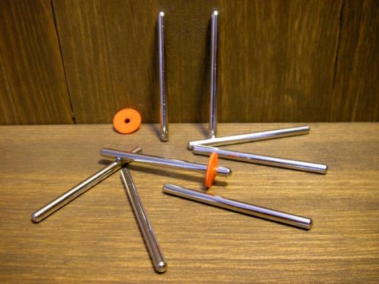 #5631-NI3.7 バランスキーピン 真鍮Ni/Balance key pin brass w/nickel 3.7ΦX55mm