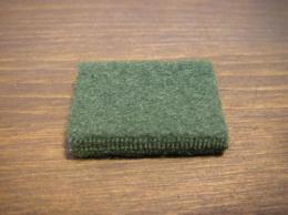 #301LG ペダル窓クロス緑/Pedal cushion cloth green 7.0tx35x25