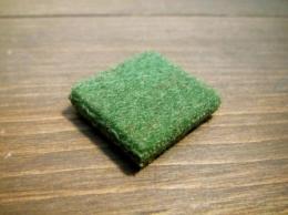 #301SG ペダル窓クロス緑/Pedal cushion cloth green 7.0tx26x24