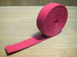 #260-63YW 鍵盤押えフェルト ワイン/Key stop rail felt,wine red 1.5tx15wx1.250mm
