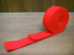 #260-63R 鍵盤押えフェルト 赤/Key stop rail felt,red 1.0tx20wx1.800mm