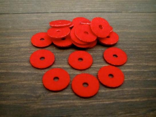 #5732-1.3 バランスパンチングクロス 1.3mm 赤/ Balance rail punching cloth 1.3mm Red