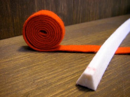 #261-17-10.5W GPダンパーライニングフェルト 3本止用/ GP damper lining felt for trichord 1tX10.5wX540