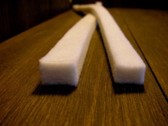 #260-16F UPダンパーフェルト カン(平止)/UP damper felt,treble(flat)