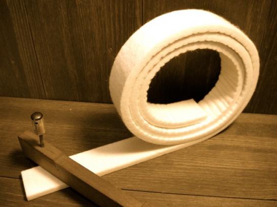 #260-55-W30 UPバックレールフェルト白/ UP Key back rail felt(White) 30wX1.300