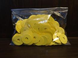 #F1-1000 紙パンチングF1(1.000枚入)/Paper punching(1.000pcs)  0.15tX20Φ 黄色