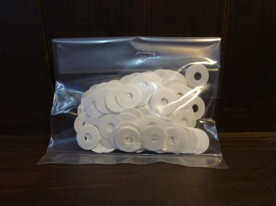 #B10-1000 紙パンチングB10(1.000枚入)/Paper punching(1.000pcs)  0.04tX12Φ 白(一番薄いパンチング)