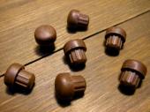#271-17W ゴムボタン #17 茶 GP拍子木用 KAWAI(10個入り)/Rubber button(Per 10)