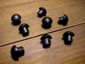 #271-8B ゴムボタン #8 黒 GP屋根 小 その他(10個入り)