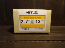 #27-13-1000-OVAL 真鍮丸皿木ネジ/Brass oval head 2.7x13(1000pcs)