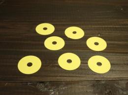 #F1-GP 紙パンチング(100枚入)0.15tx22Φ/Paper Punching(100pcs)Yellow