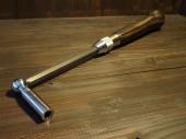 #2E チューニングハンマーボール型　伸縮　黒檀ハンドル/Ebony ball handle extension tuning hammer